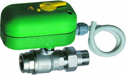 FAR 300517140 Двухходовой моторизованный шаровой кран с деблокировкой, 220В, 1", 31,7 м3/ч