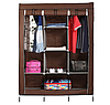 Складной шкаф Storage Wardrobe mod.88130 130 х 45 х 175 см. Трехсекционный (ФИОЛЕТОВЫЙ), фото 9