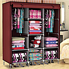 Складной шкаф Storage Wardrobe mod.88130 130 х 45 х 175 см. Трехсекционный (ФИОЛЕТОВЫЙ), фото 8