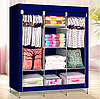 Складной шкаф Storage Wardrobe mod.88130 130 х 45 х 175 см. Трехсекционный (ФИОЛЕТОВЫЙ), фото 10