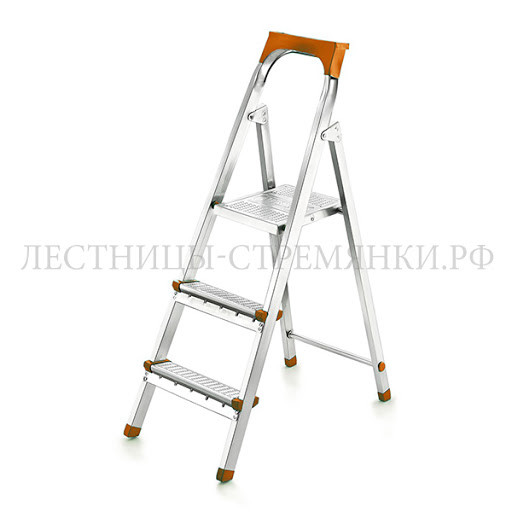 Лестница-стремянка 3-х ступенчатая стальная Ufuk, РФ