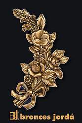 Цветок букет бронзовый вправо 25×15 см в наличии Bronces Jorda Испания