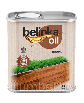 Belinka Oil decking масло для дерева для наружного применения 0.75л, №202 орех, фото 2
