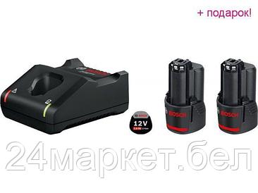 BOSCH Китай Комплект аккумулятор 12.0 В GBA12 V 2 шт. + зарядное устройство GAL 12V-40 (Набор GBA 12 В 2,0 Ач