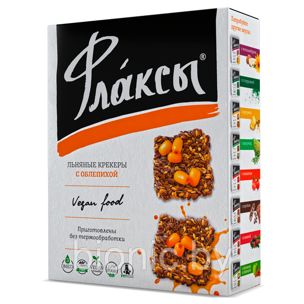 Флаксы с облепихой "Компас здоровья", 120г 1/14 - фото 1 - id-p101906335