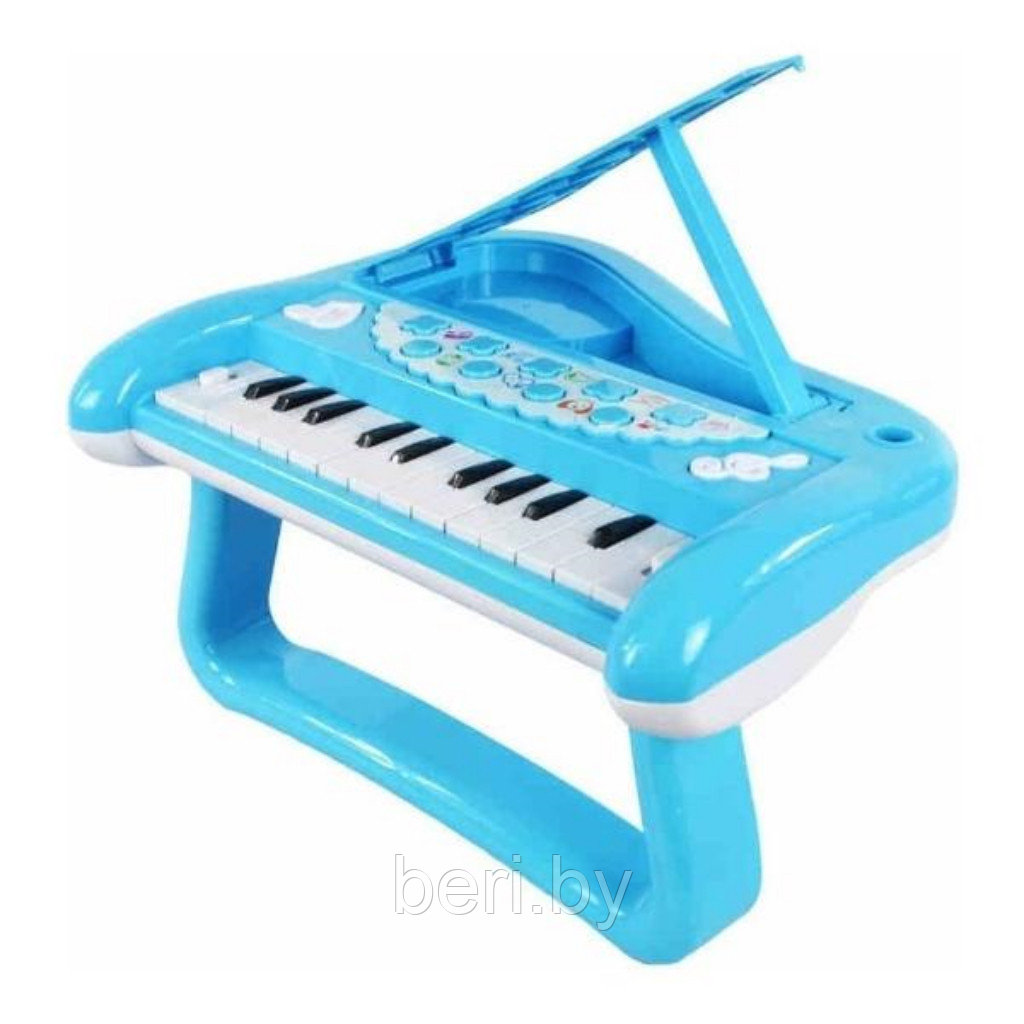 J68-03-2 Детский электронный синтезатор, пианино, орган Rainbow, розовый - фото 5 - id-p119280390