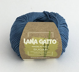 Пряжа Lana Gatto Sugar (100%вискоза из сахарного тростника) цвет 8718 джинс