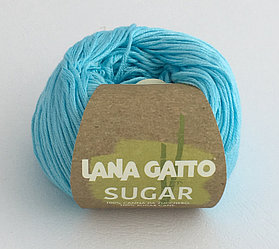 Пряжа Lana Gatto Sugar (100%вискоза из сахарного тростника) цвет 7664 бирюза
