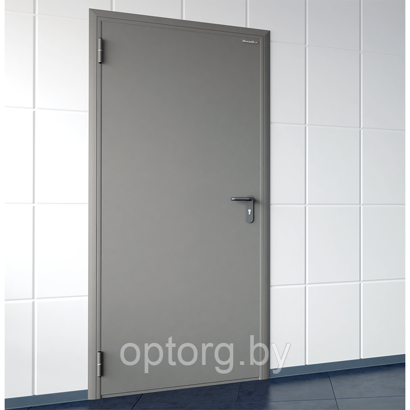 Дверь стальная (цвет-серый) - фото 1 - id-p119286364