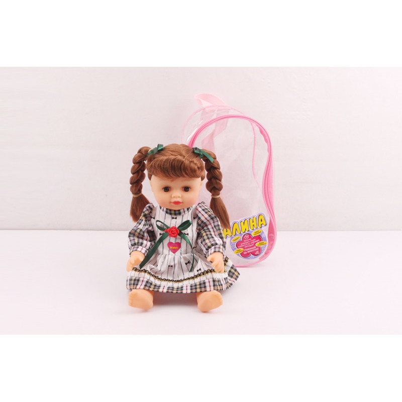 Кукла"Алина" в рюкзачке (с музыкальным чипом), арт.5507