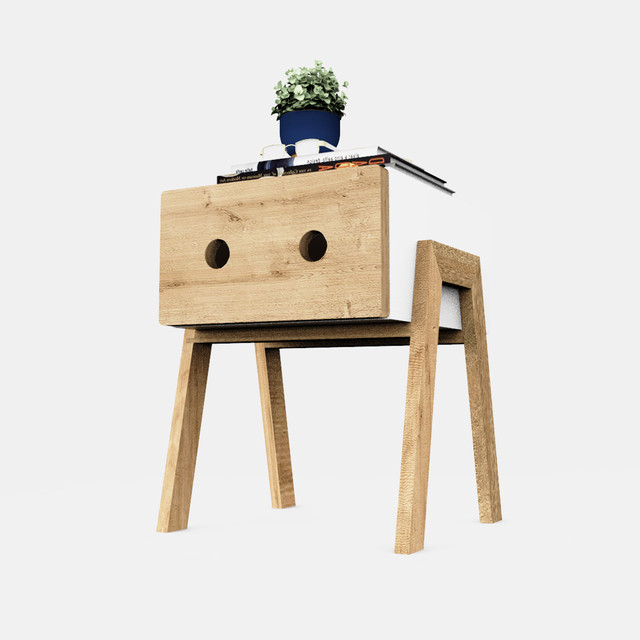 Тумбочка CRAFTO / МУНК / wood в скандинавском стиле Тумбочка CRAFTO / МУНК / wood в скандинавском стиле