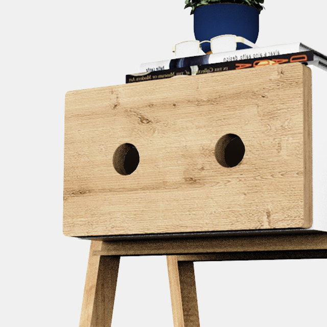 Тумбочка CRAFTO / МУНК / wood в скандинавском стиле Тумбочка CRAFTO / МУНК / wood в скандинавском стиле