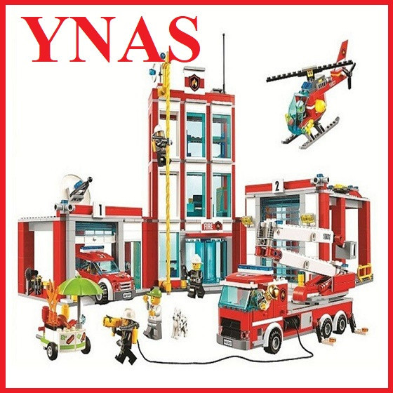 Детский конструктор Bela CITIES арт. 10831 "Пожарная часть станция", аналог LEGO City (Лего Сити) - фото 1 - id-p119328535