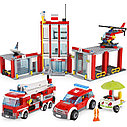 Детский конструктор Bela CITIES арт. 10831 "Пожарная часть станция", аналог LEGO City (Лего Сити), фото 4