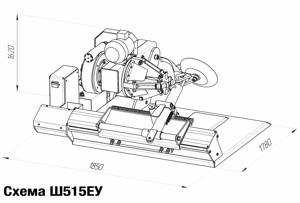 Станок шиномонтажный грузовой Ш-515ЕУ 14"-52" с удлинителем