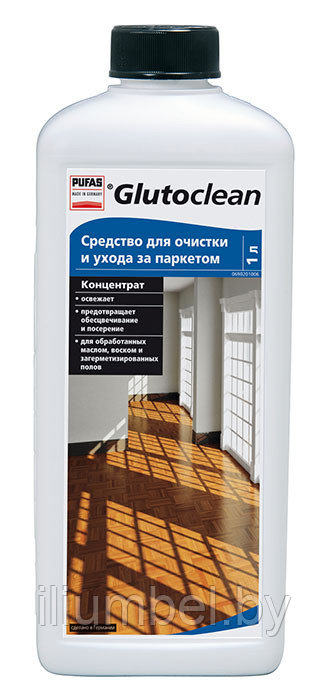 Средство для очистки и ухода за паркетом Glutoclean концентрат 1л - фото 1 - id-p7363648