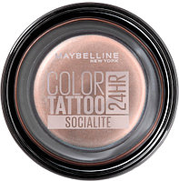 Maybelline Тени для век Ай Студио КолорТату 24ч Socialite нежный персик