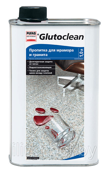 Пропитка для мрамора и гранита Glutoclean 1,0 л - фото 1 - id-p51125235