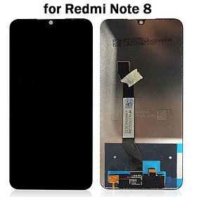Дисплей (экран) для Xiaomi Redmi Note 8 c тачскрином, черный