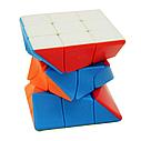 Детская игрушка twisty cube кубик Рубика винтовой закрученный 3 на 3, развивающий твисти куб головоломка пазл, фото 2