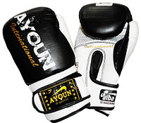 Перчатки боксерские Ayoun DX 850 - 6, 8, 10, 12, 14 унц. черные