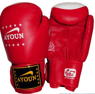 Перчатки боксерские Ayoun 867 - 6, 8, 10, 12, 14 унц. красный - фото 1 - id-p90180657