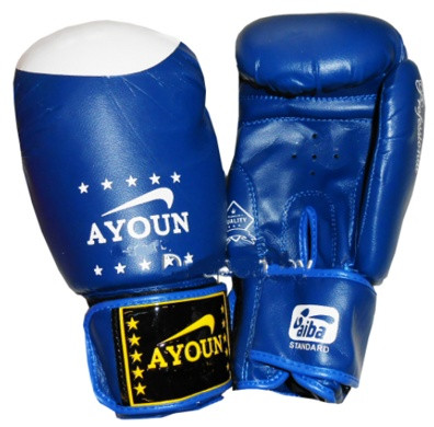 Перчатки боксерские Ayoun 867 - 6, 8, 10, 12, 14 унц. синий - фото 1 - id-p90180659