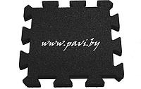 Резиновая плитка ПАЗЛ (ласточкин хвост, PUZZLE), толщиной 30 мм, черная