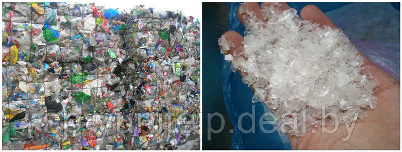 Комплект оборудования для переработки пластиковых ПЭТ бутылок