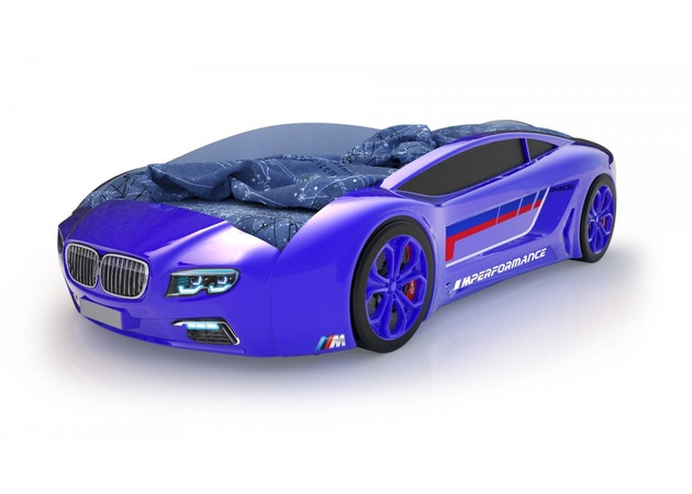 Кровать-машинка Родстер БМВ (синяя)