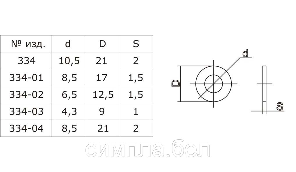 Шайба № 334 - фото 2 - id-p119411854