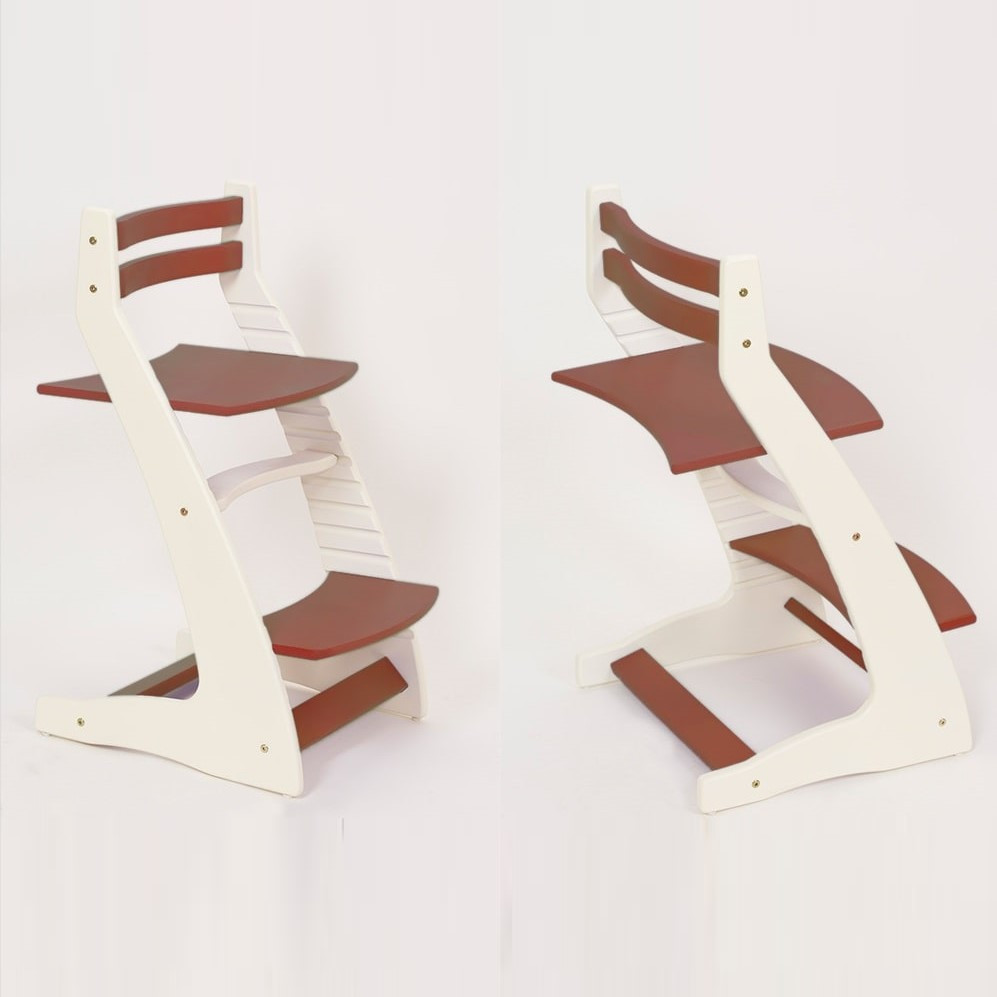 Детский регулируемый стул «ВАСИЛЁК» ВН-01 (бело-коричневый)