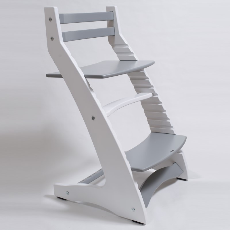 Детский регулируемый стул «ВАСИЛЁК» ВН-01 (Бело-серый) - фото 1 - id-p108021205