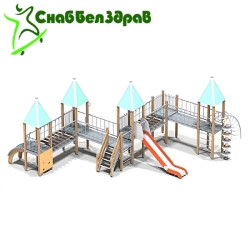 Детский игровой комплекс "Мостики" - фото 1 - id-p73189531