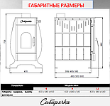 Воздухогрейная печь Сибирячка-6 с кожухом из нержавеющей стали, фото 5