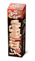Настольная Игра для детей и взрослых "Бам-бум" (падающая башня)