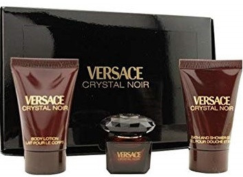Versace Crystal Noir SET (edt 5ml+B/L 25 ml+S/G 25 ml)