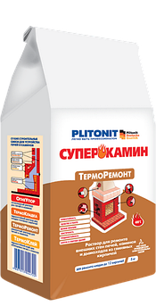Ремонтная смесь для печей Plitonit Суперкамин Терморемонт 4кг