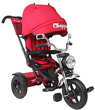 Детский велосипед трехколесный Chopper Trike, колеса 12\10 (поворотное сиденье) Красный