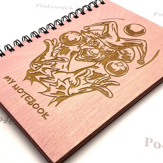 Блокнот в деревянной обложке «Королевский Шут» + ручка - фото 5 - id-p119429974