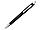 Ручка шариковая, пластик, черный/серебро, АУРА, фото 2