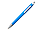 Ручка шариковая, пластик, голубой/серебро, АУРА, фото 2