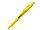 Ручка шариковая, пластик, софт тач, желтый, фото 3