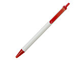 Ручка шариковая, пластик,  белый/красный, фото 2