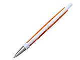 Ручка шариковая, пластик, прозрачный, оранжевый/белый, фото 2