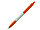 Ручка шариковая, пластик, резина, белый/оранжевый, VIVA, фото 2