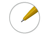 Ручка шариковая, пластик, желтый/серебро, Best Point, фото 4