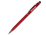 Ручка шариковая, СЛИМ СМАРТ, металл, красный/серебро, фото 3