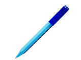 Ручка шариковая, треугольная, пластик, софт тач, светло-синий/синий, PhonePen, фото 2