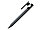 Ручка шариковая, треугольная, пластик, софт тач, серый/черный, PhonePen, фото 3